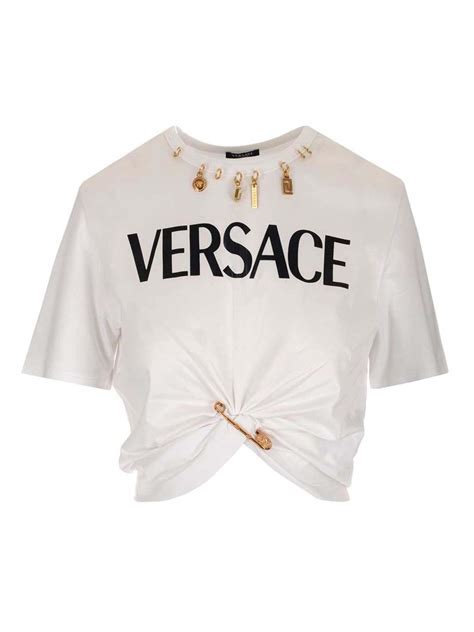 versace safety pin logo polo shirt|Versace safety pin dress price.